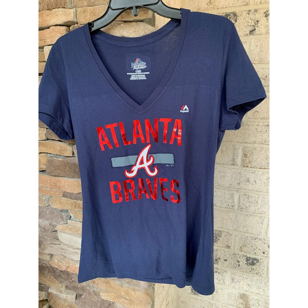 Majestic Fan Fashion- Atlanta Braves Shirt